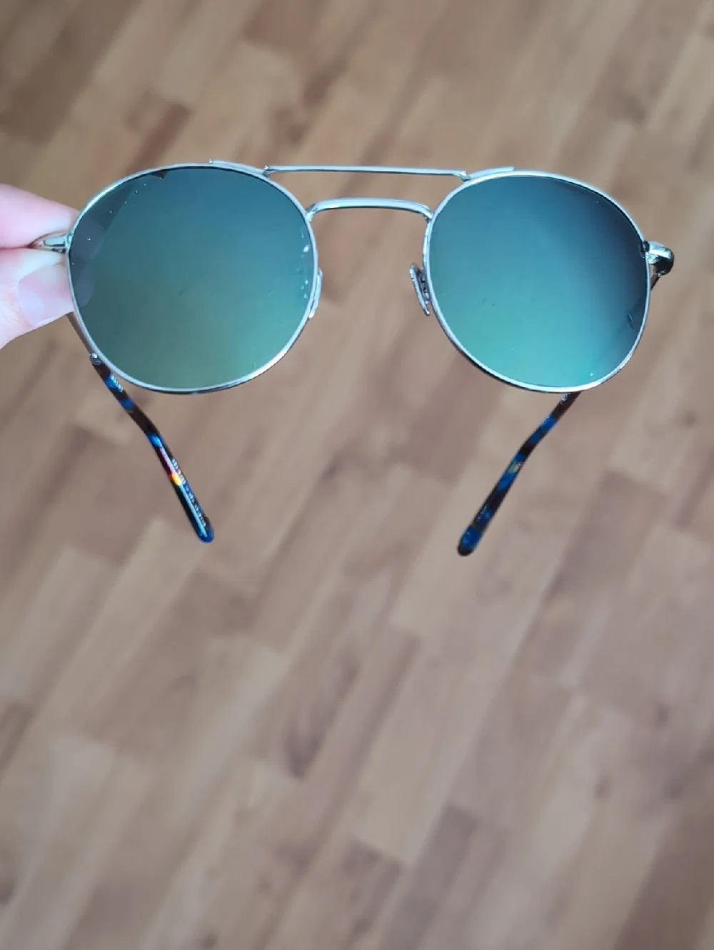 NWB Krewe Orleans Titanium Blue Steel Silver Mirror